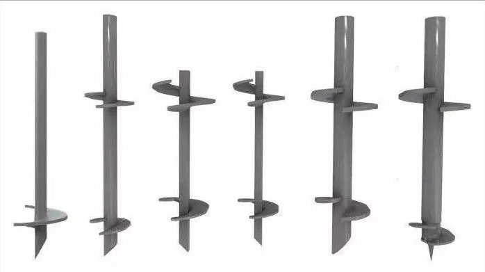 Solar Mounting System Portable Foundation Round Shaft Helical Spiral Pile Anchor