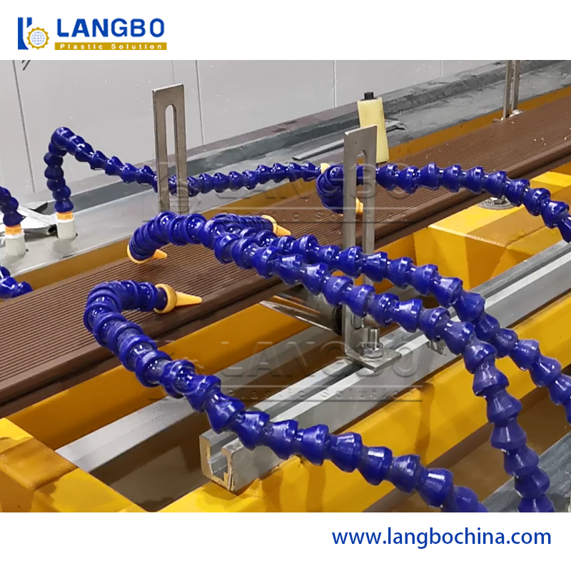WPC Decking Production Line With Embossing Texture Unit For Building Decoration Material Production