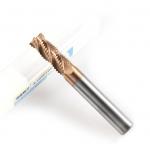 10mm Shank Precision Cutting Tools 4 Flute 45 Degrees TICN Coated Roughing End