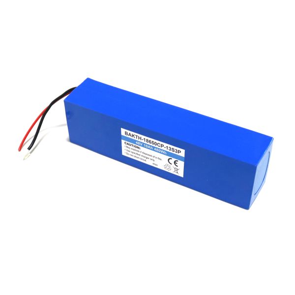 Eco Friendly Customized Battery Pack BAKTH 18650CP 13S3P 48V 10Ah For E Bike