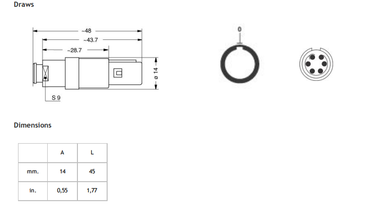 2-14 Pin Plastic Circular Connectors Redel PAG Sleeve Medical Cable Connectors For Patient Monitor