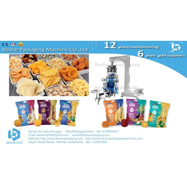 Bestar new design weighing packaging machine for snacks BSTV-550AZ