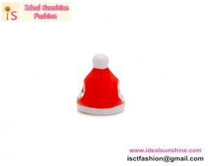 Quality New design Silver plated Christmas Sata Red Hat charm fitting for european bracelet for sale