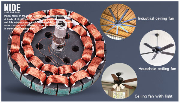 Automatic Ceiling Fan Winding Machine With 2 Coil Stations