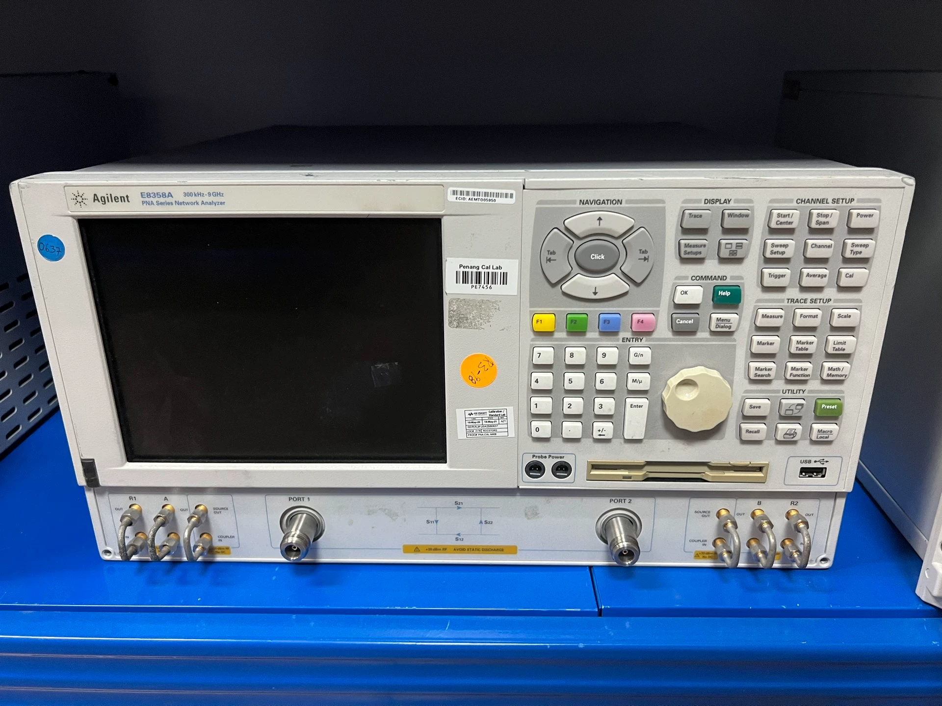 Agilent E8358A PNA Network Analyzer Vector Network Analyzer VNA 9 GHz 128 dB Dynamic-Range