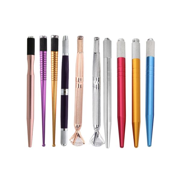 Disposable manual tattoo pen in professinal , yellow Microshading Handpiece and detachable