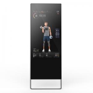 Quality 43 inch touch screen media player magic interactive android Fitness gym workout smart mirror advertising for sale