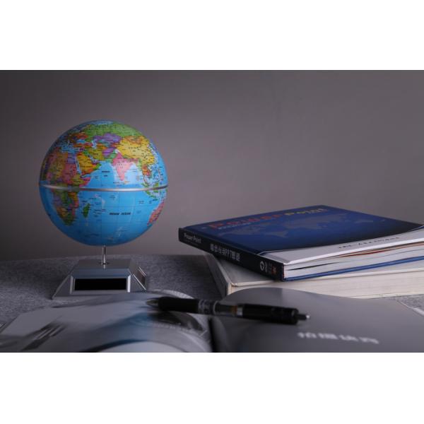 14cm 5.5inch Solar Powered Spinning Globe Geographic Globe Toy For Children