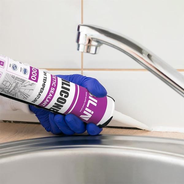 S5000 Silicone Sealant Multifunctional 300Ml Fast Cure Weatherproof Flexibility Acetic Caulking 100% Silicone Sealant Adhesive