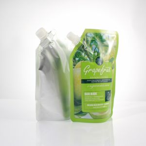 Quality Green Sliver Food Grade 500ml Spout Bag Flip Top Lid for sale