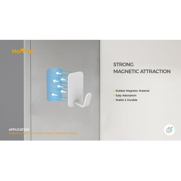 Magnetic Attraction Shower Rack Bathroom Organizer With Soap Dish No Drilling