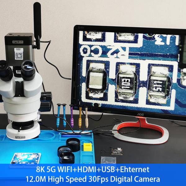 OPTO-EDU A59.4972 12.0M 8K 5G WIFI Camera Microscope Hdmi