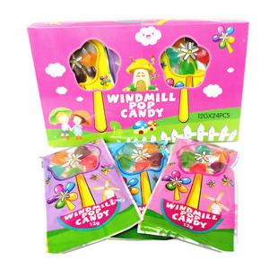 Quality 10g Windmill Shape Lolipop Candy Colorful Assorted Fruit Flavor Hard Candy for sale