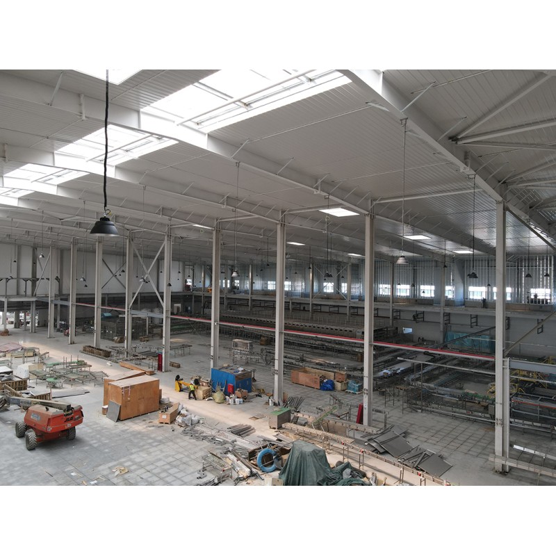 Large Span Light Steel Frame Industrial Workshop for Machinery Processing