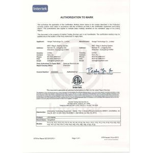 Hangel Technology Co., Limited Certifications