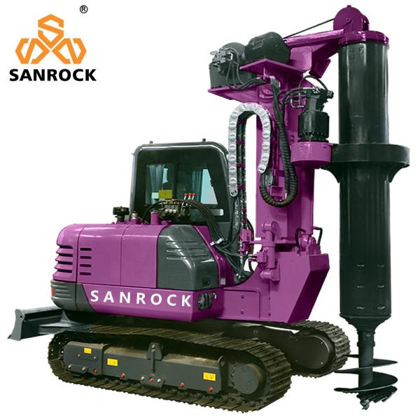 Rotary Borehole Drilling Rig Construction Machinery Hydraulic Small Rotary Drilling Rig