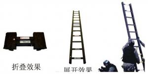 Quality 3.6m , 4.2m Aluminum Alloy Tactical Folding Ladder for swat , police , military for sale