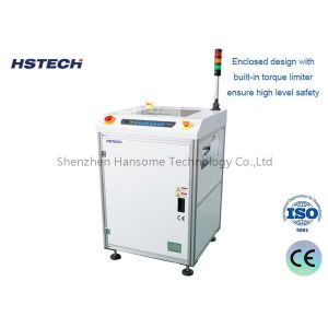 460mm Width 90 Degree PCB Turn Conveyor w/ Top Side Transparent Cover