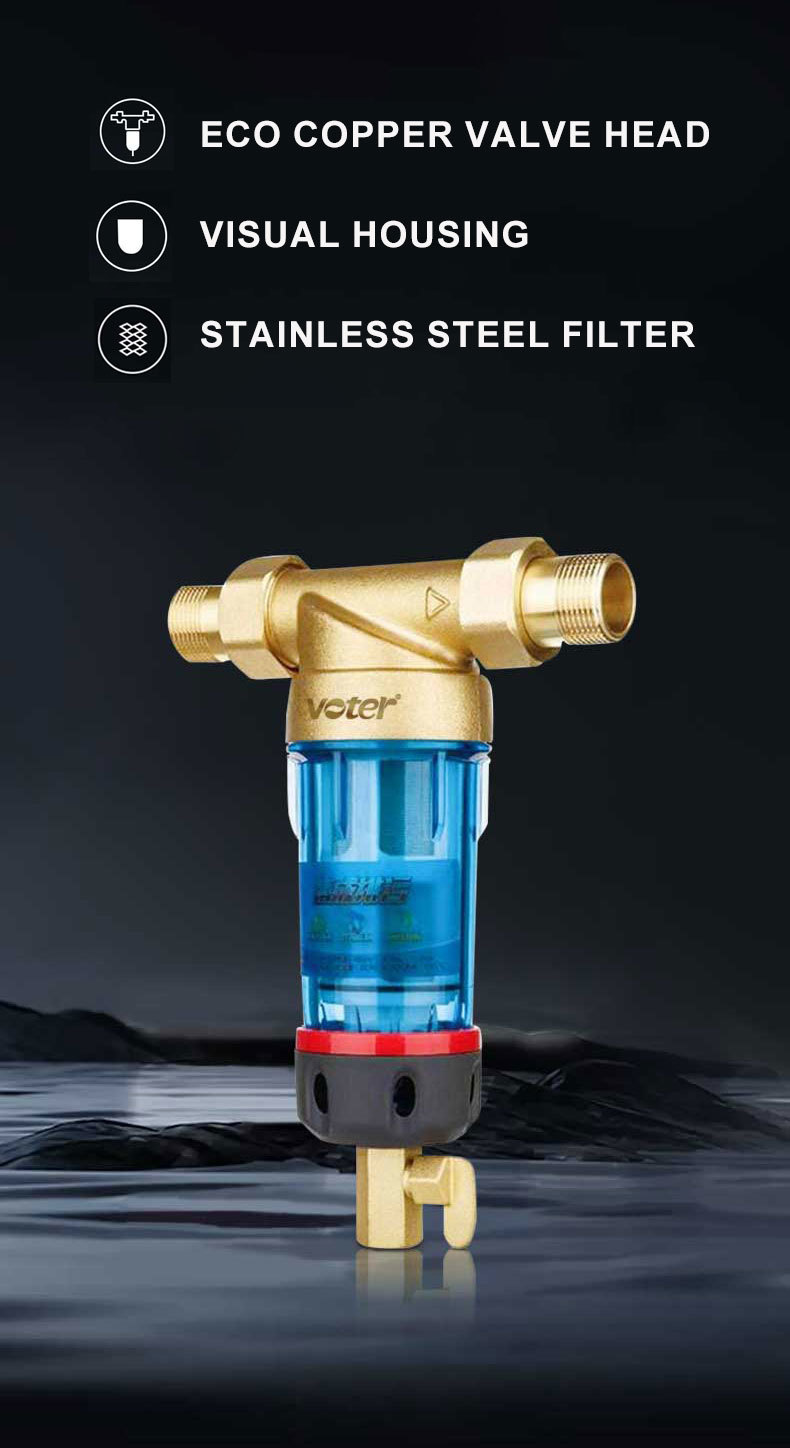 Pre-filtration Backwash Household Water Purification 3T/H