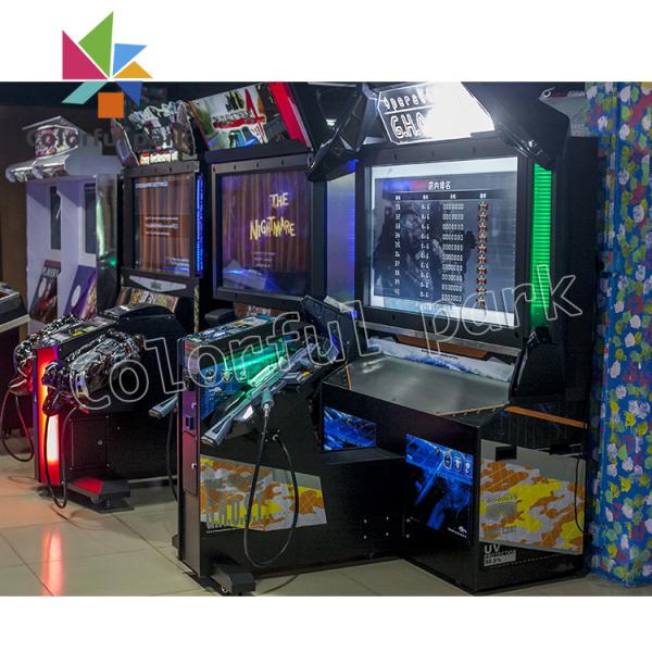 220V Shooting Arcade Machines , Bilingual Ghost Gun Shooting Game