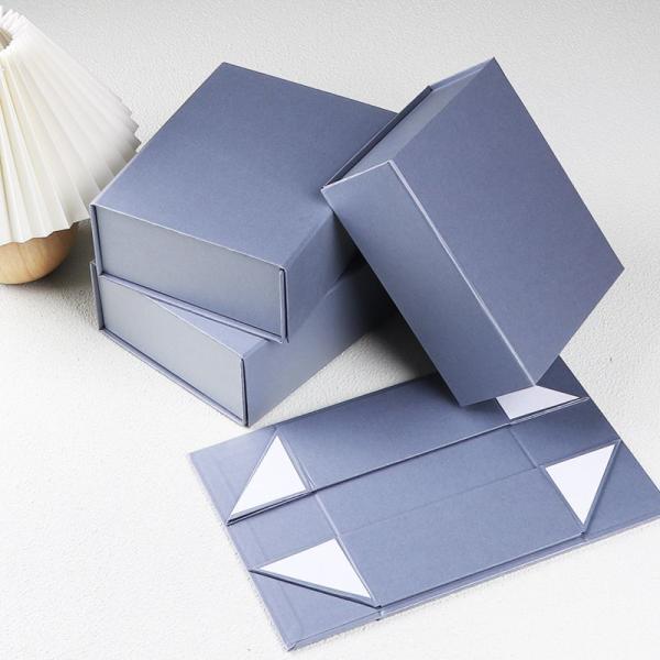 Book Type Magnetic Clousre Paper Packaging Gift Box With Ribbon Custom Logo Printed
