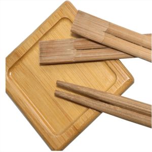 Customizable Japanese Sushi Chopsticks Carbonization Surface Polished