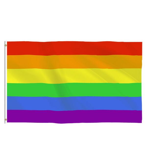 Custom Digital Printed LGBT Flag Polyester 3*5ft Gay Rainbow Flag