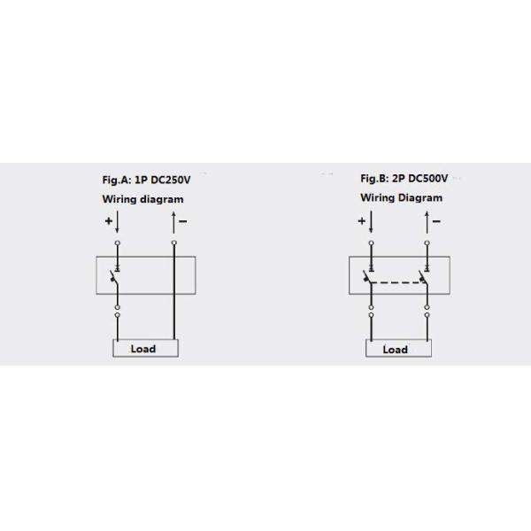 BN60 1P 250V DC Micro Circuit Breaker 35mm Din Rail With Current Limiting Performance
