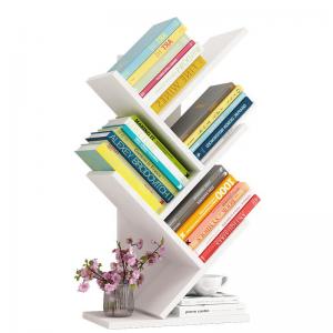 Quality Adjustable Desktop Wooden Tree Bookshelf Organizer Rack for sale