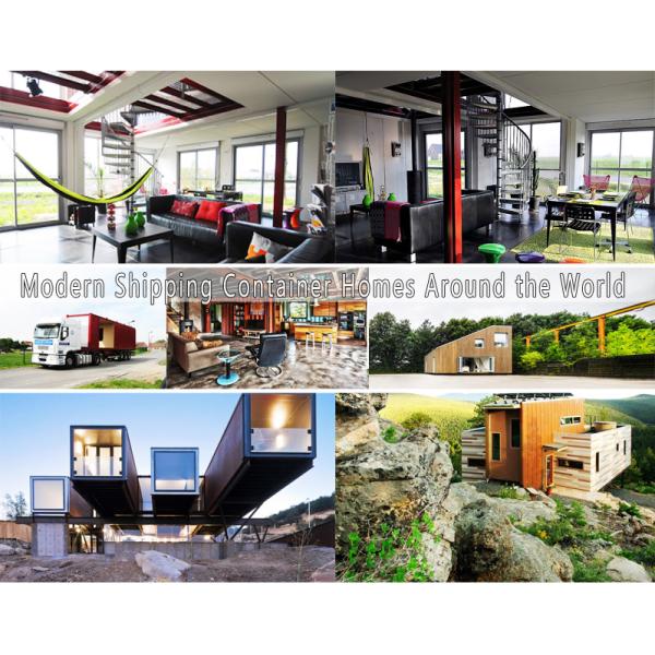 Prefab Shipping Container Homes Heat Insulation Wind Proof Luxury Living