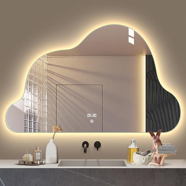 Round LED Mirror for Bathroom Decor Customized Size and Smart Technology