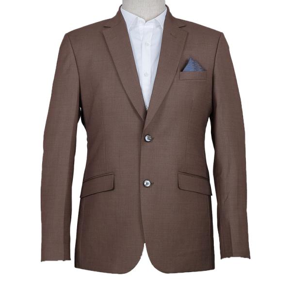 Custom Men'S Terry Rayon Fabric Notch Lapel Collar Blazer Solid Formal Wear Coat Suit With Two Button Opening For Party