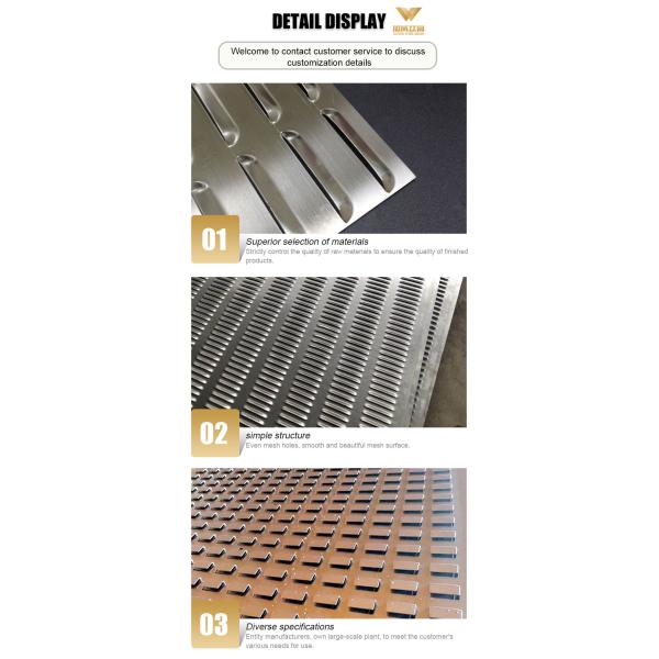 Decorative 304 Stainless Perforated Sheet SS304 Louver Punch Metal Mesh With Customized Perforated Patterns