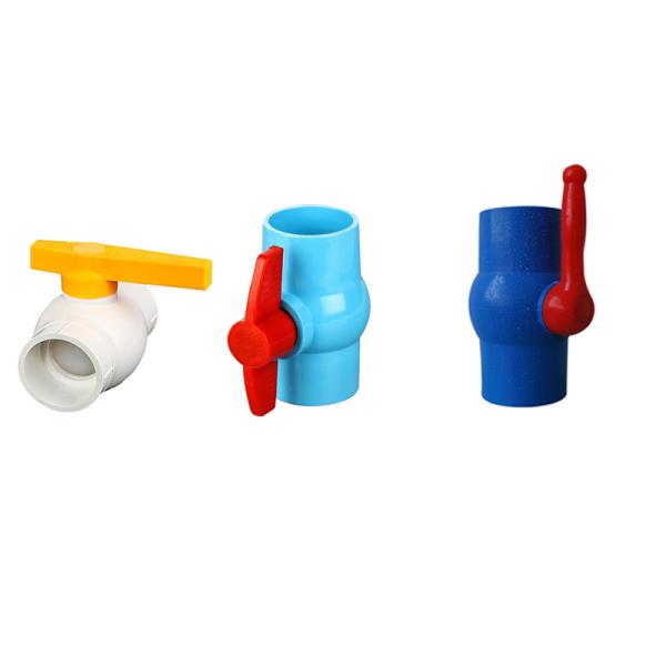 JIS Standard Medium Pressure PVC Ball Valve with Flexible Structure and Colourful PVC