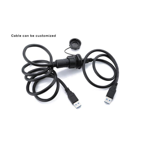 CNLINKO Usb Male-male Circular Waterproof Usb Connector Ip68 Data Xlr Connector Panel Mount 4 Pin Female Micro Usb Female Socket
