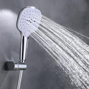 China Strong bathroom showerhead massage shower head handheld multi pressure button hand shower head on sale