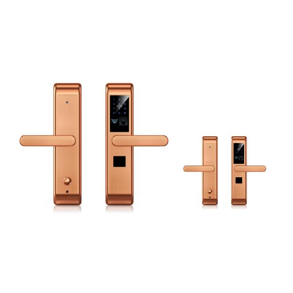 Full Automatic Fingerprint Lock Zink Alloy Smart Door Locks With 5 Unlock Ways