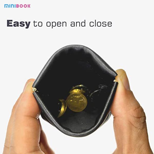 Unisex PU Leather Portable Headphone Protection Bag for Men and Women Portable Wallet