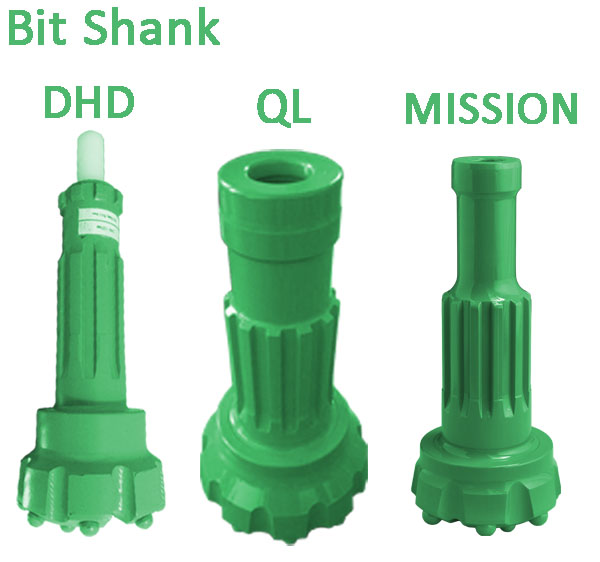 Button High Air DTH Drill Bits , 152mm 6 inch Green Rock Drilling Tools