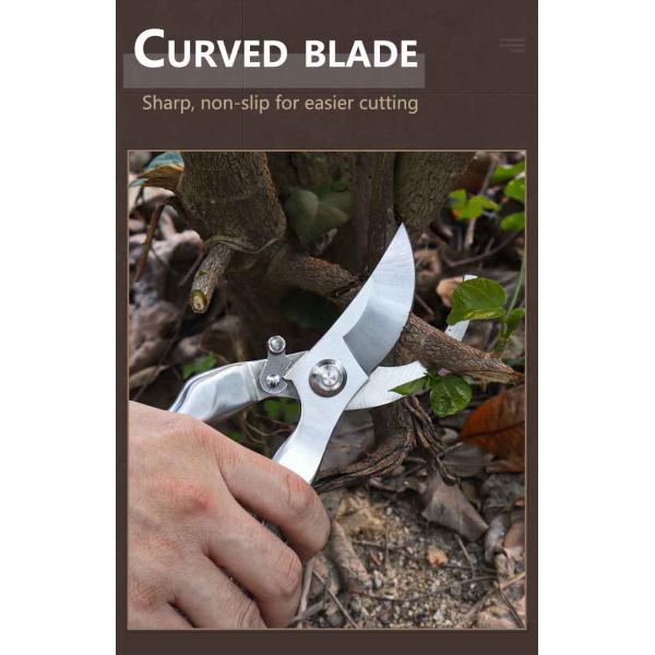 Elbow Shape Bypass Pruning Shear Pruner With Precision Blade For Gardening Trimming Plant Tree Flower