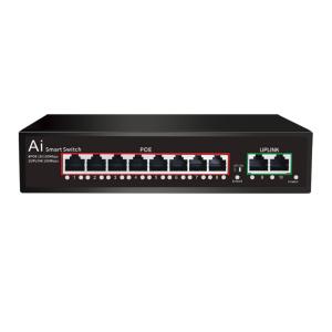 Quality 8xFE POE + 2FE UPlink UTP Port Power Over Ethernet Switch POE For CCTV IP Cameras for sale