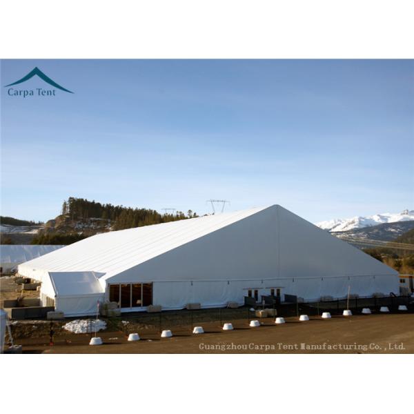Different Sized Custom Event Tents With White PVC Fabric For Exhibition