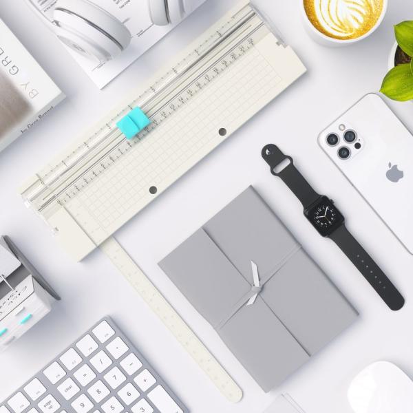 Plastic Base A5 Paper Trimmer , Mini Guillotine Paper Cutter 9"