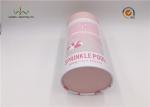 White Coated Paper Round Cardboard Tubes With Lids For Food Cake Packaging