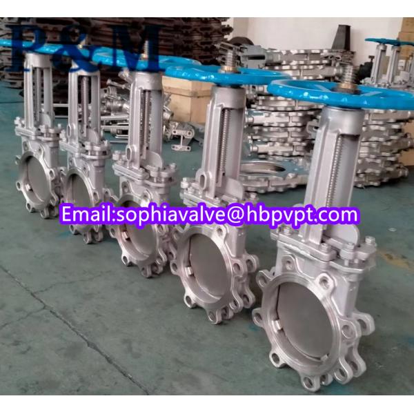 JIS10K rising stem cast steel knife gate valve
