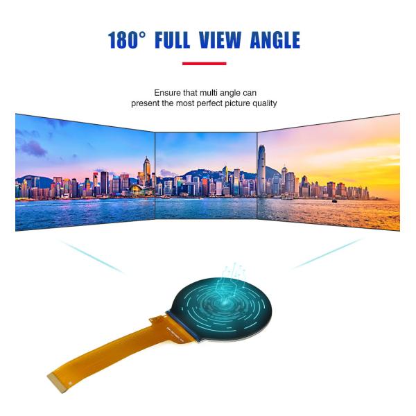 2.1 Inch Circular TFT LCD Display 480x480 Resolution SPI+RGB IC ST7701S