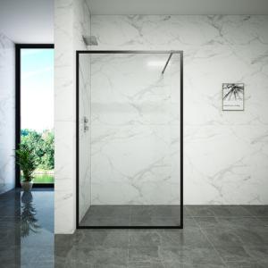 Quality Tempered Glass Dry Wet Partition Bathroom Shower Doors for sale