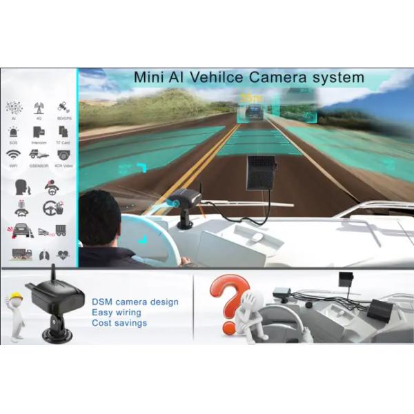 Mini AI MDVR Dashcam Driver Fatigue Detection Car Camera System For Car Truck