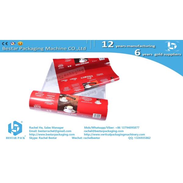 Plastic roll film for packaging snacks candy cookies with color printing