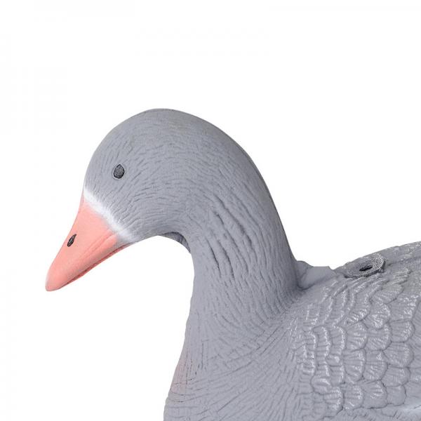 Grey Color Hunting Foam Goose Decoys XPE Russian Goose 3D Type 3 - Resting Standing And Eating
